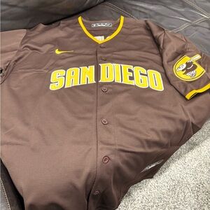 Nike Brown and Yellow San Diego Jersey